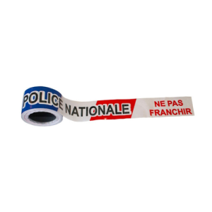 ruban signalisation polyethylene police nationale ne pas franchir 75mmx250m