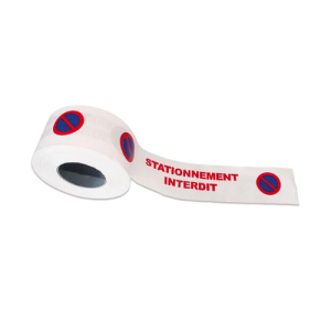Rubalise Stationnement interdit en polyéthylène 75mm x 250m pour zones régulées