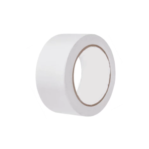 Rubalise blanche en polyéthylène de 75 mm de large pour 250 mètres de long