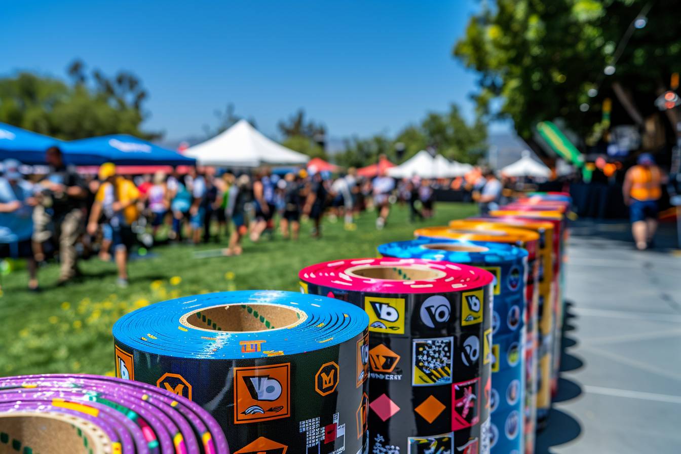 Personnalisez vos rubalises avec logo pour vos événements