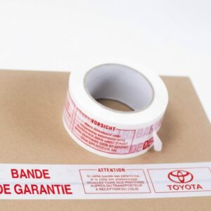 Sécurisez vos expéditions avec notre bande de garantie personnalisée.