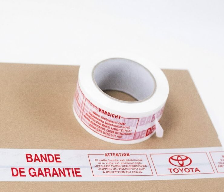 Sécurisez vos expéditions avec notre bande de garantie personnalisée.